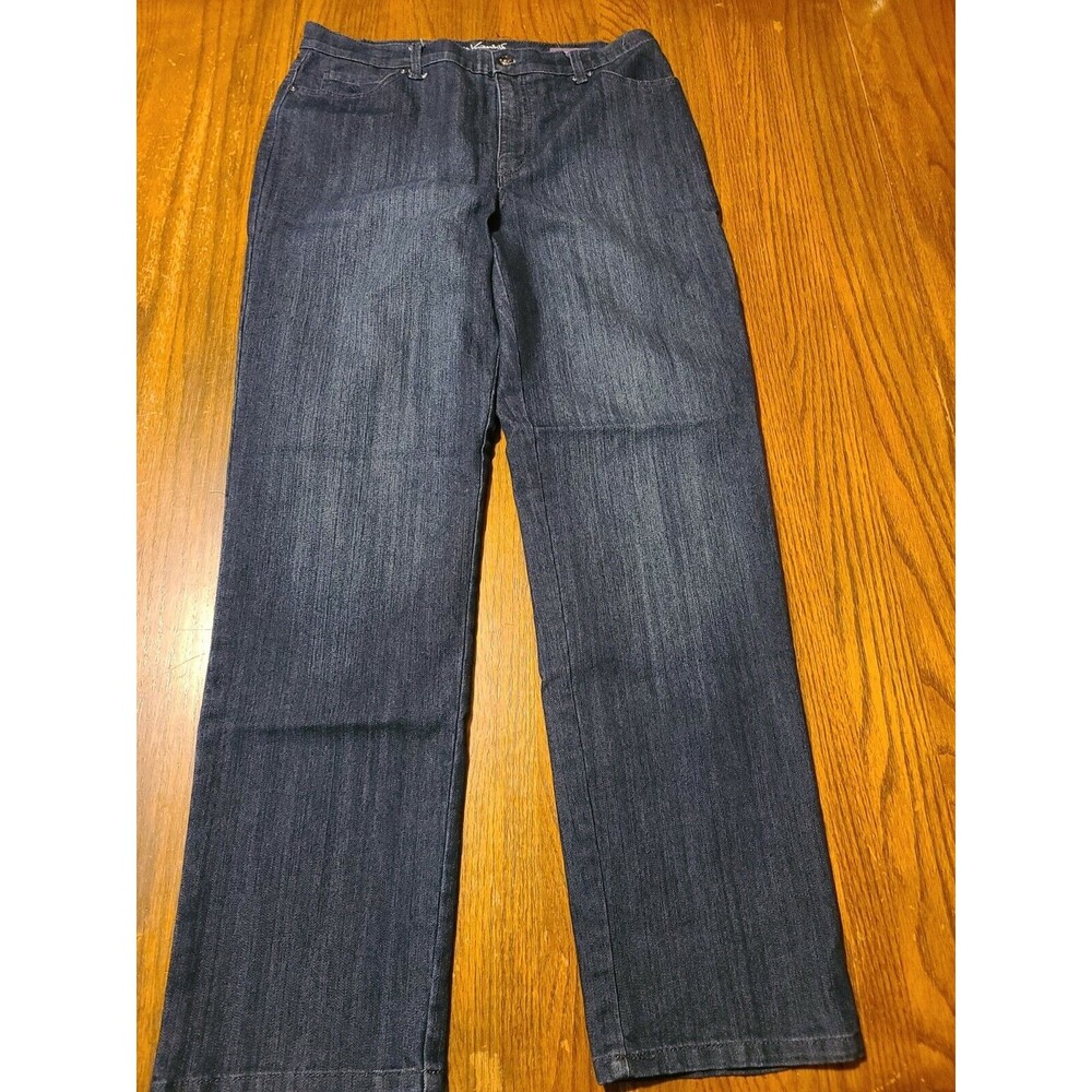 Darkblue Gloria Vanderbilt Ladies Woman Amanda Stretch Denim Jean Pant Dark Blue
